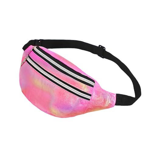 AfitLulu Holografische Bauchtasche für Damen und Herren, modische Hüfttasche mit 2 Reißverschlusstaschen und verstellbarem Gurt für Spaziergänge mit dem Hund, Outdoor-Sport, rot, 11.6 x 5.1 x 0.4 AfitLulu Holografische Bauchtasche für Damen und Herren, modische Hüfttasche mit 2 Reißverschlusstaschen und verstellbarem Gurt für Spaziergänge mit dem Hund, Outdoor-Sport, rot, 11.6 x 5.1 x 0.4 von AfitLulu