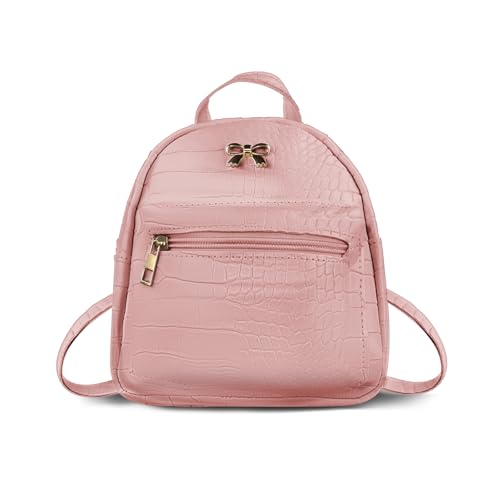 AfitLulu Kleiner Rucksack für Damen und Mädchen, Mini-Damen-Rucksack, Kunstleder, modische Rucksäcke, Mehrzweck-Damen-Rucksäcke, Schultertasche mit abnehmbaren Trägern, rose, S, Casual AfitLulu Kleiner Rucksack für Damen und Mädchen, Mini-Damen-Rucksack, Kunstleder, modische Rucksäcke, Mehrzweck-Damen-Rucksäcke, Schultertasche mit abnehmbaren Trägern, rose, S, Casual von AfitLulu