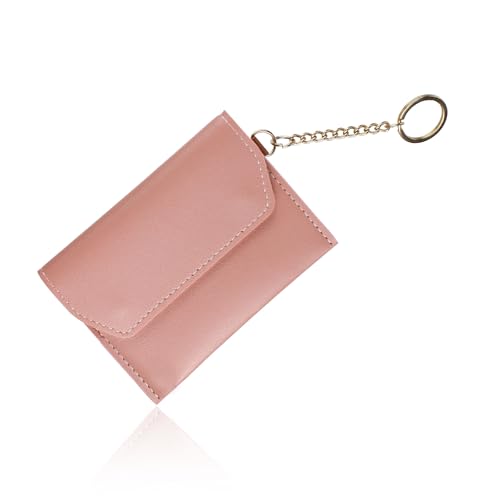 AfitLulu Kreditkartenetui Geldbörse Damen Geldbörse mit Schlüsselbund und 2 Fächern, Frauen Geldbörsen Ultradünne Kreditkartenetui Slim Bankkartenhalter Kleine Geldbörsen für Frauen mit Druckknopf, von AfitLulu
