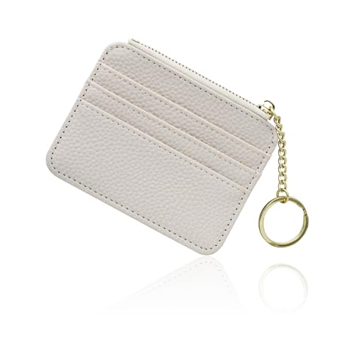 AfitLulu Kreditkartenetuis für Damen und Herren, schlanke Kartenbrieftasche, dünne Damengeldbörsen mit Schlüsselanhänger und 6 Kartenfächern, Kartenhalter Geldbörse, minimalistischer Buspasshalter mit von AfitLulu