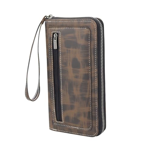 AfitLulu Lange Herren-Geldbörsen aus Kunstleder, mit Reißverschluss und Handgelenkschlaufe, mehrere Kartenfächer, Herren-Ledergeldbörse, tragbare Geldbörse für Herren, mit 8 Kartenfächern und Münzfach AfitLulu Lange Herren-Geldbörsen aus Kunstleder, mit Reißverschluss und Handgelenkschlaufe, mehrere Kartenfächer, Herren-Ledergeldbörse, tragbare Geldbörse für Herren, mit 8 Kartenfächern und Münzfach von AfitLulu