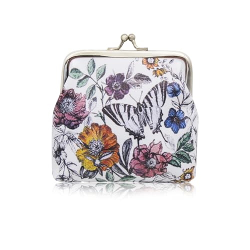 AfitLulu Münzbörsen für Damen und Mädchen, Münzbeutel Kuss-Schloss Münztaschen Leder Münzgeldbeutel Tragbar Münzgeldbörse mit Niedlichen Mustern für Bargeld Münzen Schlüssel (Schmetterling) AfitLulu Münzbörsen für Damen und Mädchen, Münzbeutel Kuss-Schloss Münztaschen Leder Münzgeldbeutel Tragbar Münzgeldbörse mit Niedlichen Mustern für Bargeld Münzen Schlüssel (Schmetterling) von AfitLulu