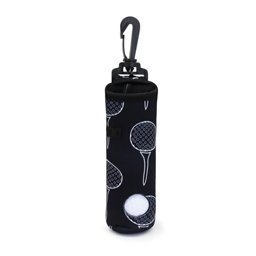 AfitLulu kleine Golftasche Premium-Golfschlägertaschen mit Hängeclip-Schnalle für 3 Golfbälle, Wasserdicht Golfbag Leichte Golftasche Golf-Zubehör-Set Golftaschen für Männer und Frauen (Schwarz) von AfitLulu