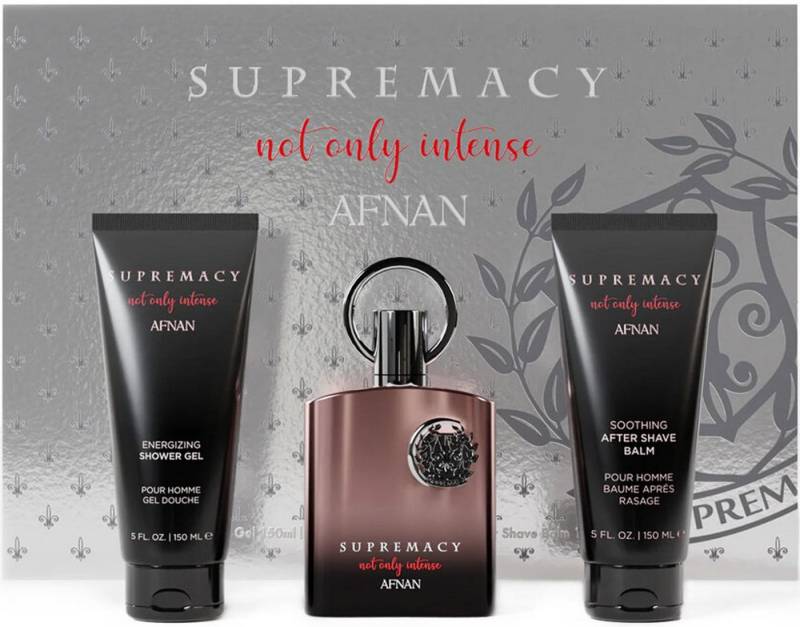 Afnan Duft-Set Supremacy Not Only Intense Extrait Parfum Männer Geschenkset Spray, AFNAN Herrenparfüm, Glasflakon, Herrenduft, Aftershave & Duschgel von Afnan