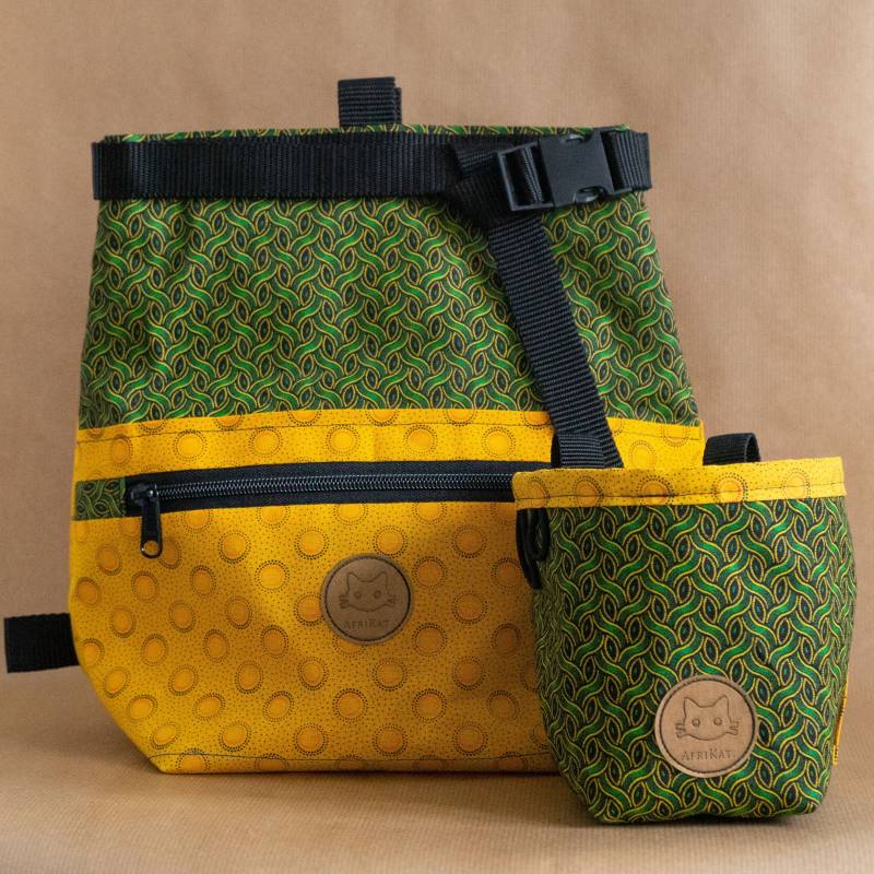 Afrikat Chalkbag & Chalk Bucket Bundle - Green Braids Afrikat Chalkbag & Chalk Bucket Bundle - Green Braids von AfriKatChalkbags
