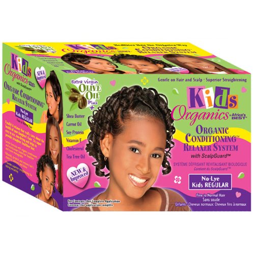 Africa's Best Organics Kinder Bio-Haar-Glättmittel No-Lye, regulär von Africa's Best