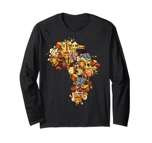 Mama Africa Fantastisches Afrika Langarmshirt von Africa