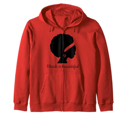 Schwarz ist schön Starke Schöne Schwarze Frauen Kapuzenjacke von African American Black Pride Gift Tees