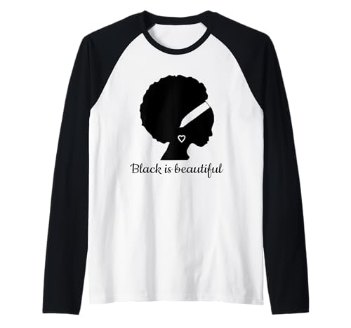 Schwarz ist schön Starke Schöne Schwarze Frauen Raglan von African American Black Pride Gift Tees