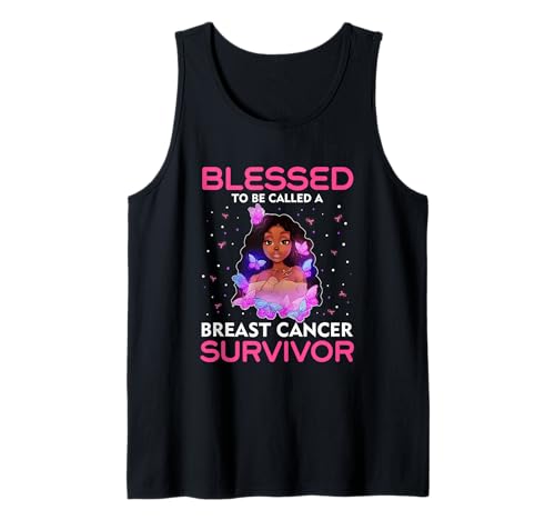 Afroamerikanische Brustkrebs-Frauen, gesegnete Überlebende Tank Top von African American Breast Cancer Blessed Survivor