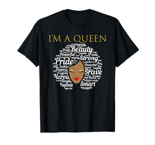 African Queen Shirt für schöne afrikanische Frauen und Teenager T-Shirt African Queen Shirt für schöne afrikanische Frauen und Teenager T-Shirt von African Queen Attire