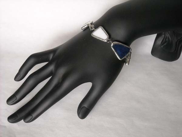 Blaue Und Weiße Glasmalerei Armband Blaue Und Weiße Glasmalerei Armband von AfricanSand