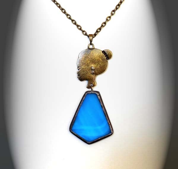 Jasmine - Gefärbten Glas Wenig Liebling Anhänger Zu Erfüllen von AfricanSand