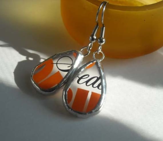 Upcycled Teardrop Glas Ohrringe - #15 Upcycled Teardrop Glas Ohrringe - #15 von AfricanSand