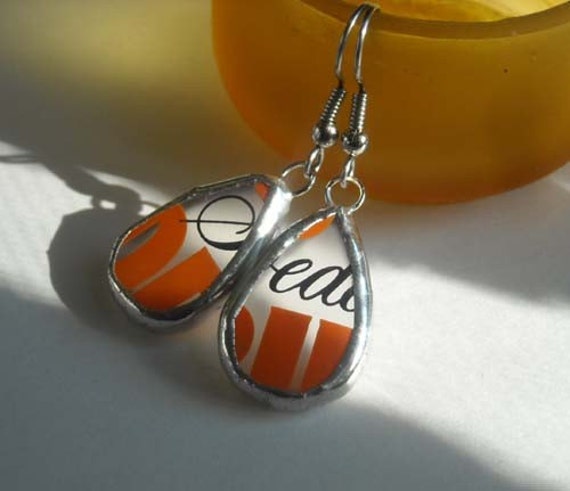 Upcycled Teardrop Glas Ohrringe - #15 Upcycled Teardrop Glas Ohrringe - #15 von AfricanSand