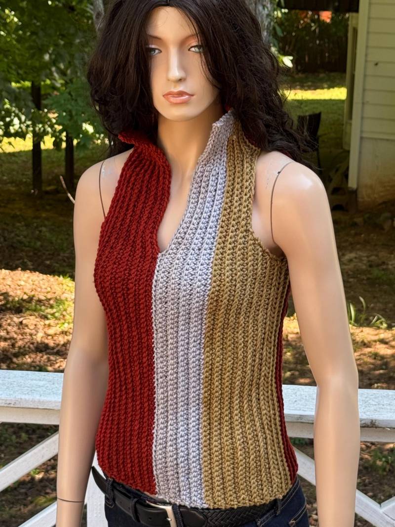 Ärmelloses Häkeloberteil | Handgemachte Sweater Top Ärmelloses Häkeloberteil | Handgemachte Sweater Top von Africancrab
