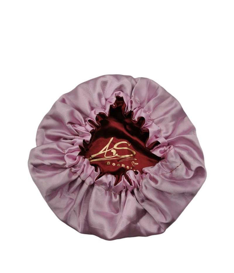Kinder Satin Schlafhaube, Bordeaux Pink Satinhaube, Weinrot Nacht Haube, Kind Schlaf Seidenhaube, Nachtkopfbedeckung Mädchen, Geschenk Für Sie von AfricanstoreDE