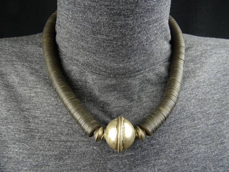 Marokko, Metallinsen, Heishi - Halskette, Unikat Marokko, Metallinsen, Heishi - Halskette, Unikat von AfrikaWahn