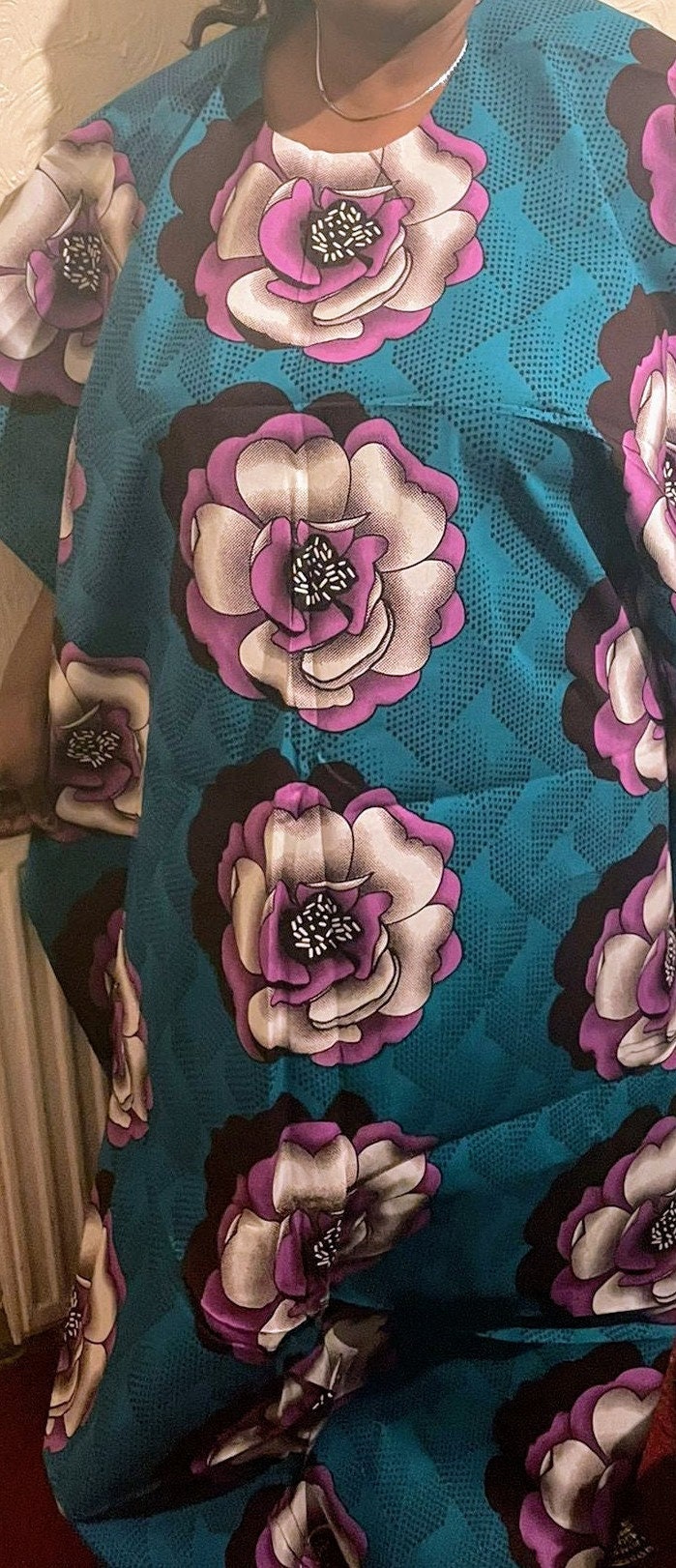 Damen Kaftan Poncho Maxi Kleid 26-30. Auch Erhältlich in 20 22 24 26 28 30 von Afrikkanna