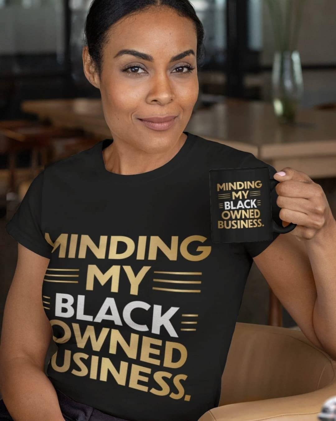 Minding My Black Owned Business Unisex Tshirt Balck Pride Shirt History Month Excellence Girl Magic Woman von AfroFaithStore