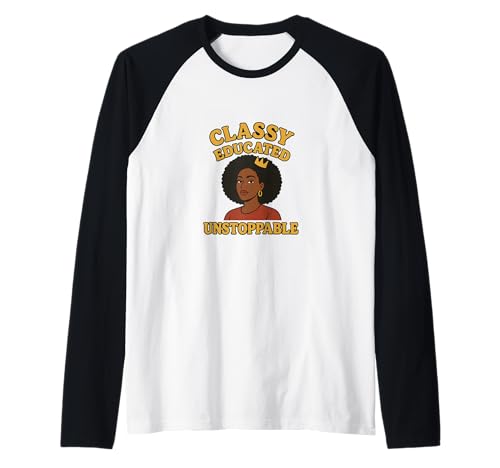 Edel gebildete, unaufhaltsame Schwarze Frauen, Empowerment, Stolz Raglan Edel gebildete, unaufhaltsame Schwarze Frauen, Empowerment, Stolz Raglan von AfroPride Apparel