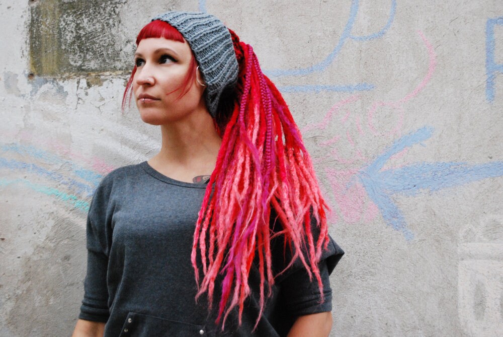 Dreadlocks Band Schlauchhut Stirnband Zöpfe Dreads Turban Beanie Wintergarn von AfroStyl