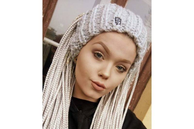 Dreadlocks Band Tube Hut Stirnband Rasta Dreads Turban Beanie Winter Ski Aus Dunkel Hellgrau Garn von AfroStyl