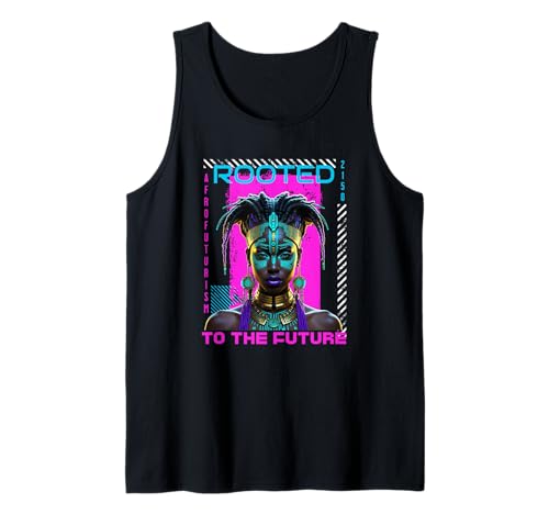Afrofuturism Rooted To The Future Black Woman Tank Top von Afrofuturism Rooted In The Future