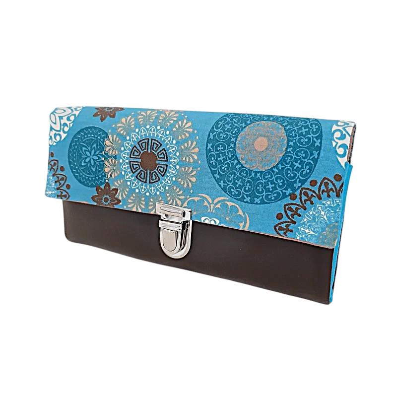 Geldbeutel, Geldtasche, Portemonnaie Blau Mit Mandalas von Afrosteff