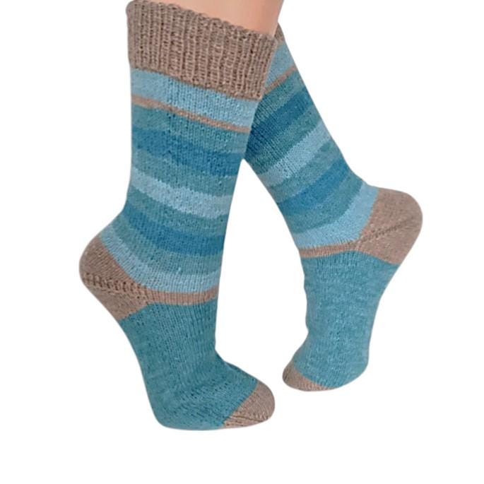 Handgestrickte Socken Gr. 40/41 Mit Hohem Schaft von Afrosteff