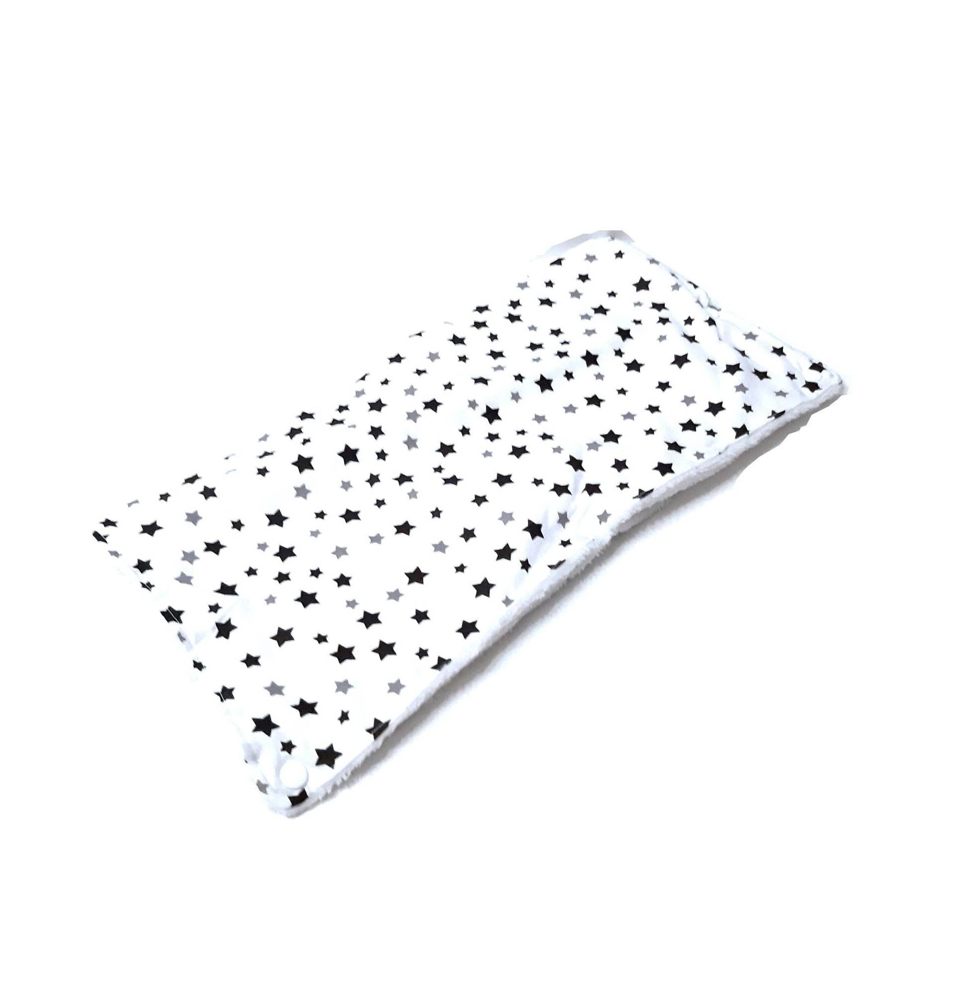 Kinderwagenmuff, Handwärmer Weiß Mit Sterne von Afrosteff