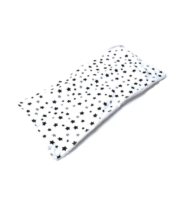 Kinderwagenmuff, Handwärmer Weiß Mit Sterne Kinderwagenmuff, Handwärmer Weiß Mit Sterne von Afrosteff