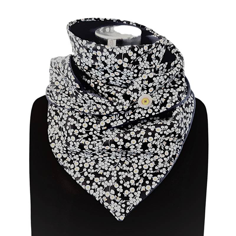 Knopfschal Xxl, Wickelschal Mit Fleece, Wendbar, Dreieckstuch Knopfschal Xxl, Wickelschal Mit Fleece, Wendbar, Dreieckstuch von Afrosteff