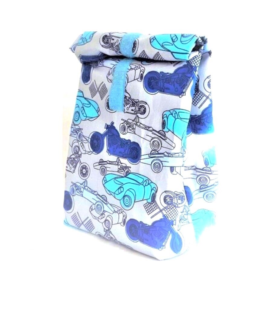Lunchbag Blau Mit Autos Lunchbag Blau Mit Autos von Afrosteff
