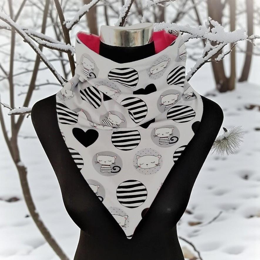 Schlupfschal in Dreiecksform Für Groß Und Klein, Dreieckstuch, Halstuch von Afrosteff