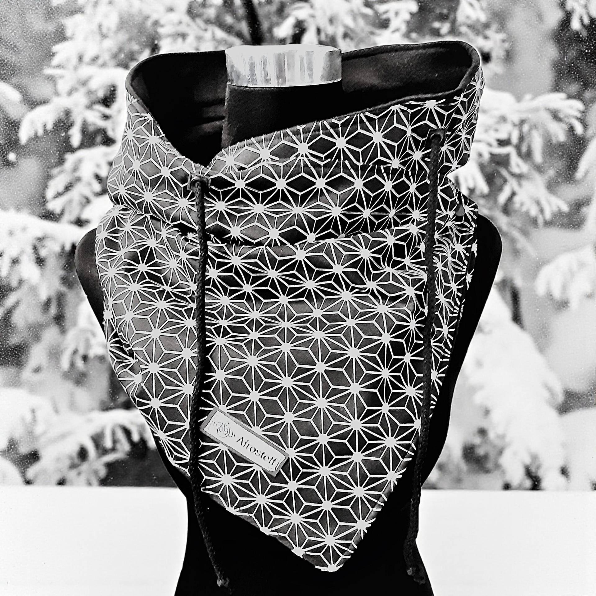 Schnürschal, Wickelschal Mit Fleece, Dreieckstuch von Afrosteff