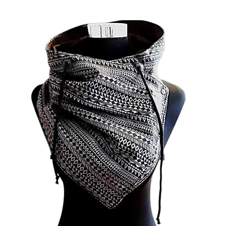 Schnürschal, Wickelschal Mit Fleece von Afrosteff