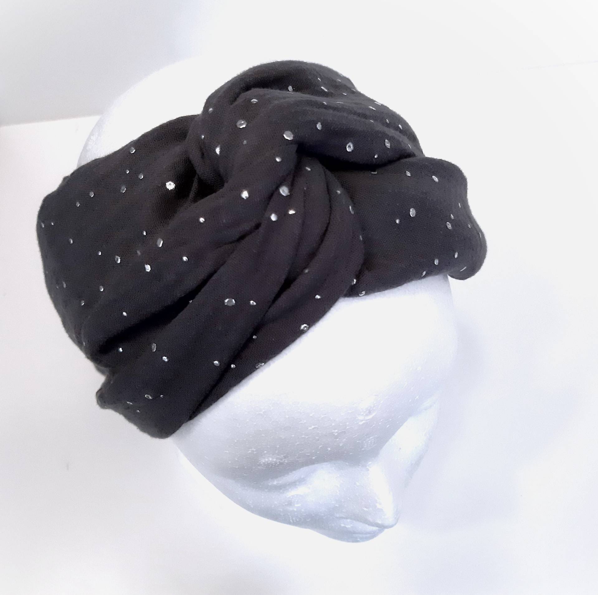xl Musselin Haarband Zum Binden, Turbanstirnband xl Musselin Haarband Zum Binden, Turbanstirnband von Afrosteff