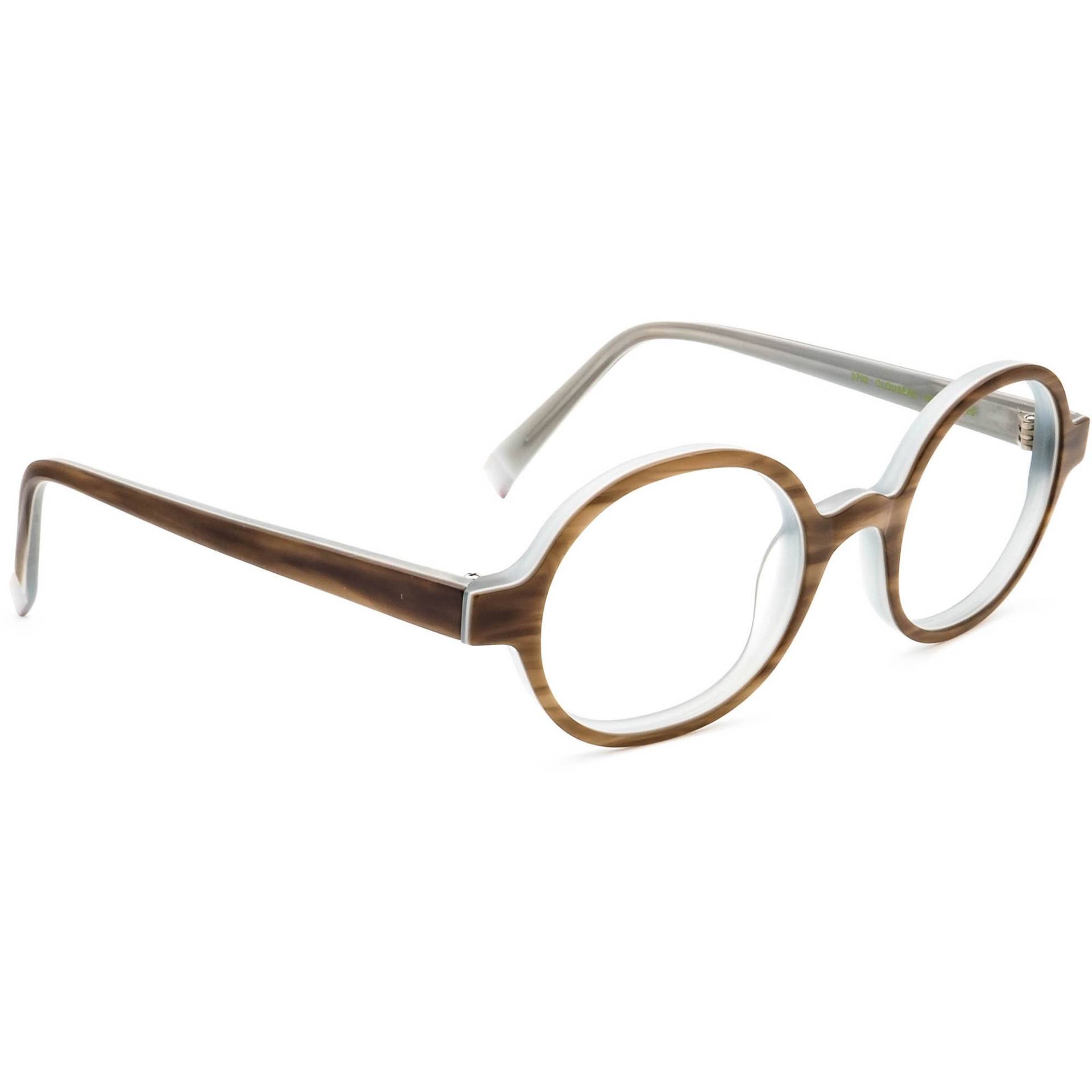 Abvel Brille 3702 Clouseau Hbm Woody Braun/Grau Rund Japan 45[]20 140 von AfsharOptics