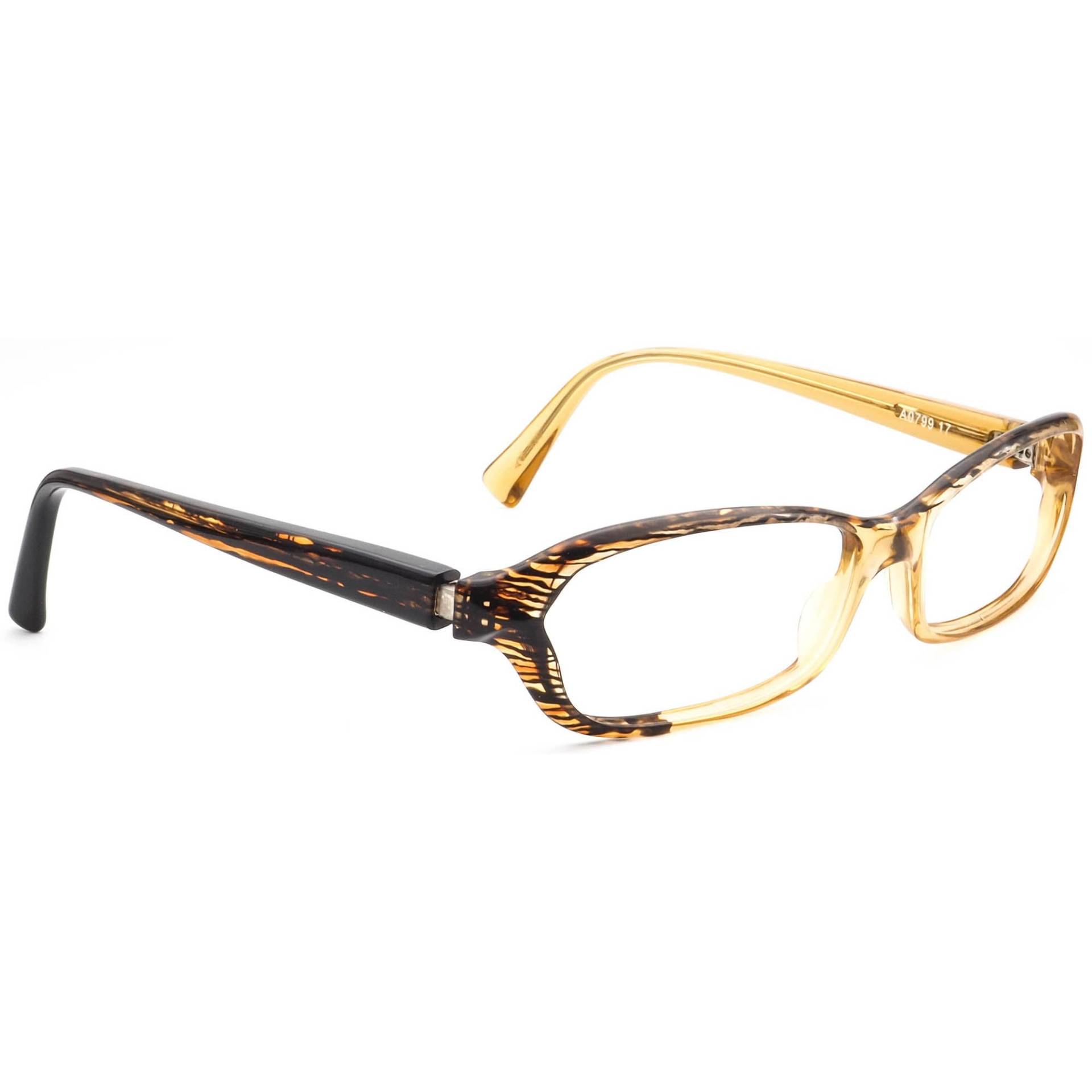 Alain Mikli Brille A0799 17 Schildkröte & Champagner Rahmen 53[]17 130 Handmade von AfsharOptics