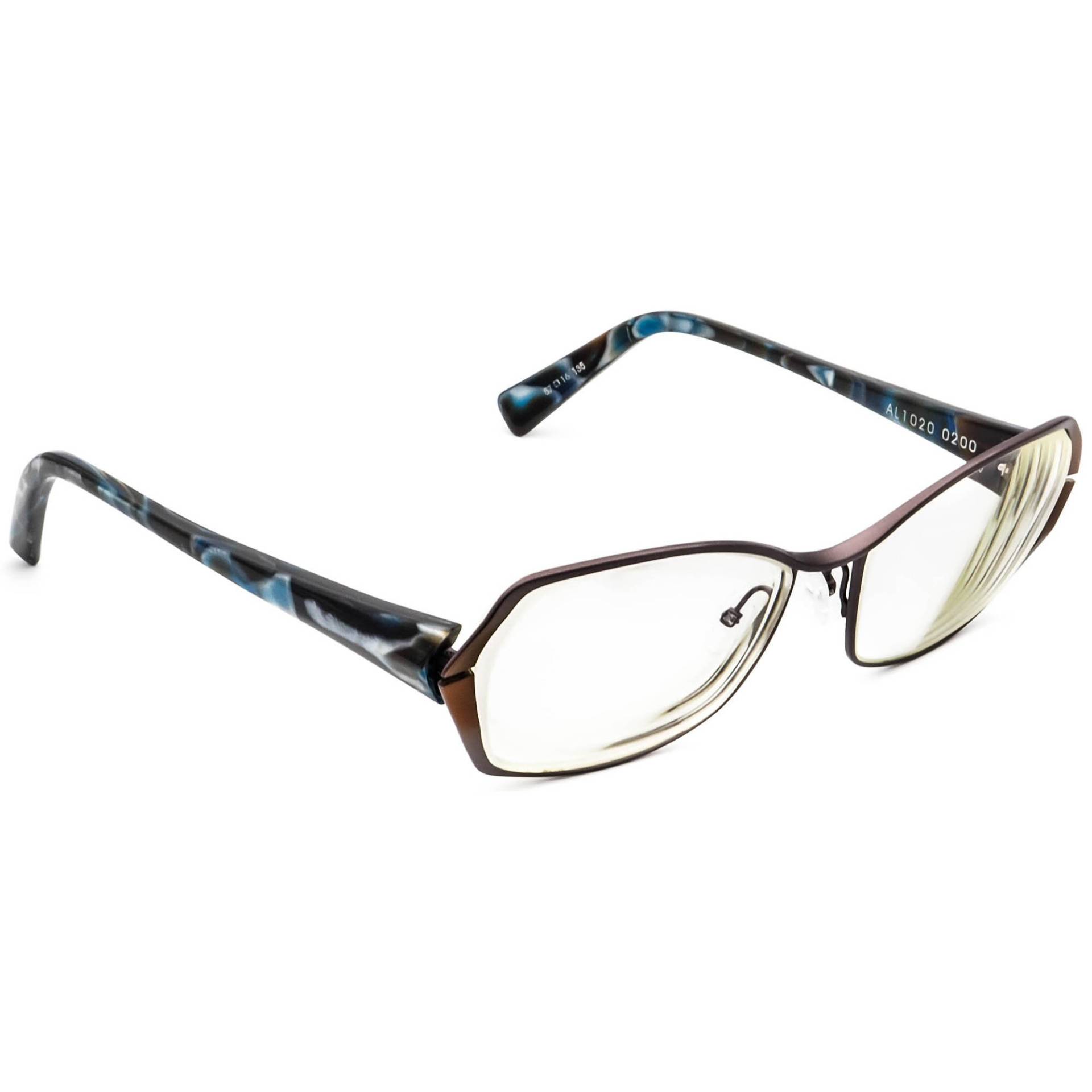 Alain Mikli Brille Al1020 0200 Lila&braun Rahmen France 57[]16 135 Handmade von AfsharOptics