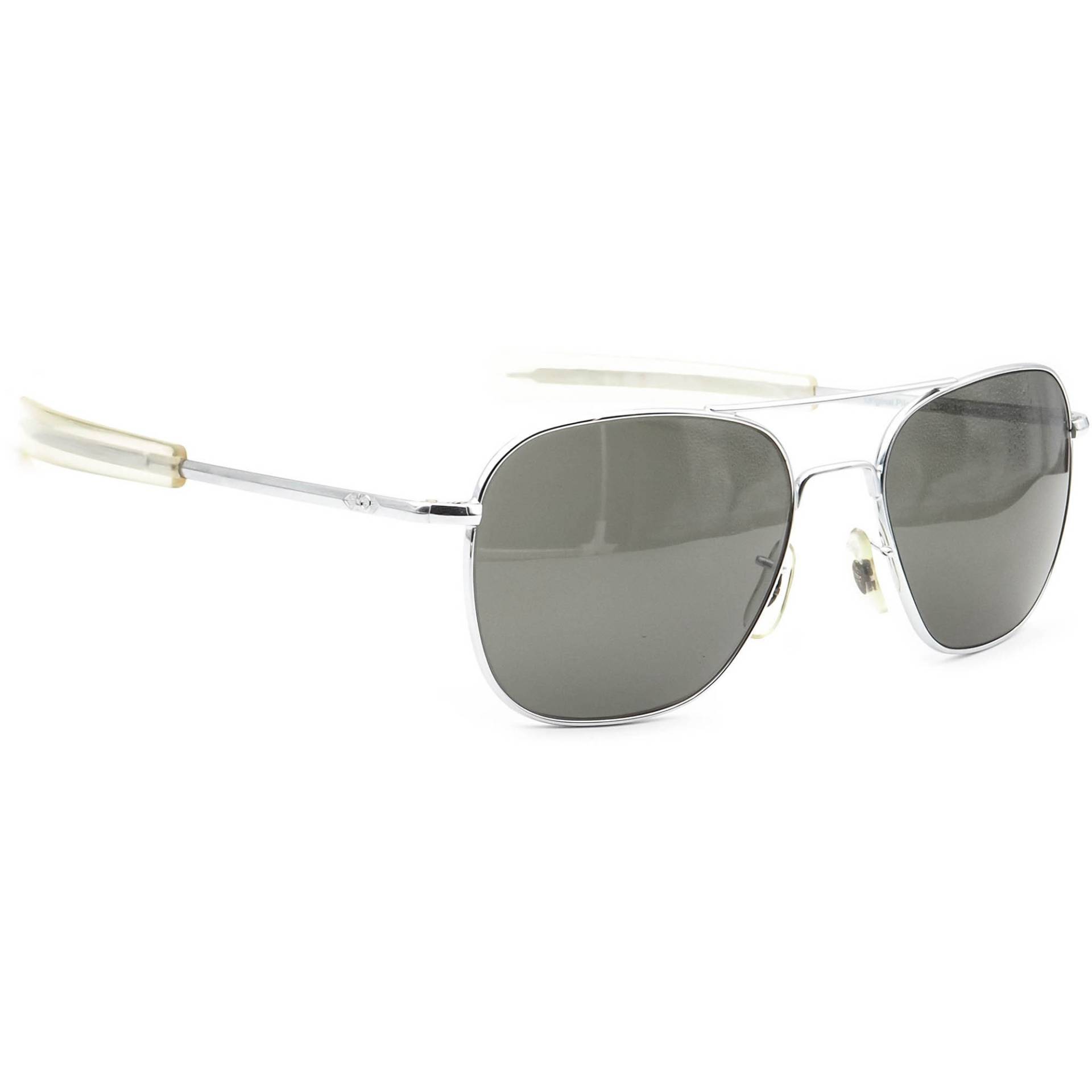 American Optical Sunglasses Original Pilot Silber Metall Usa 57 Mm von AfsharOptics