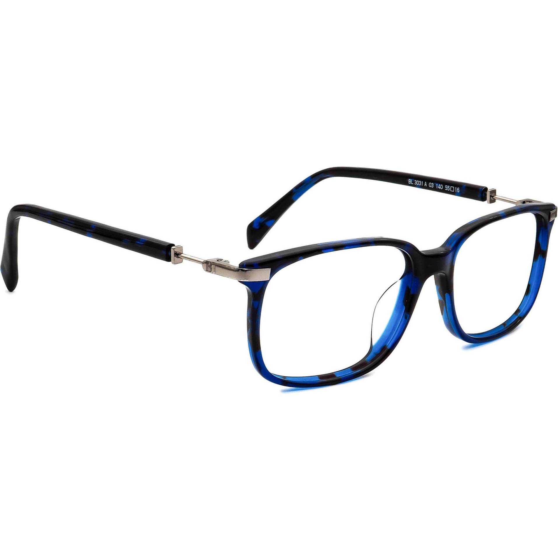 Balmain Brille Bl 3031 A 03 Blau Havanna Rechteckiger Rahmen Frankreich 55[]16 140 von AfsharOptics