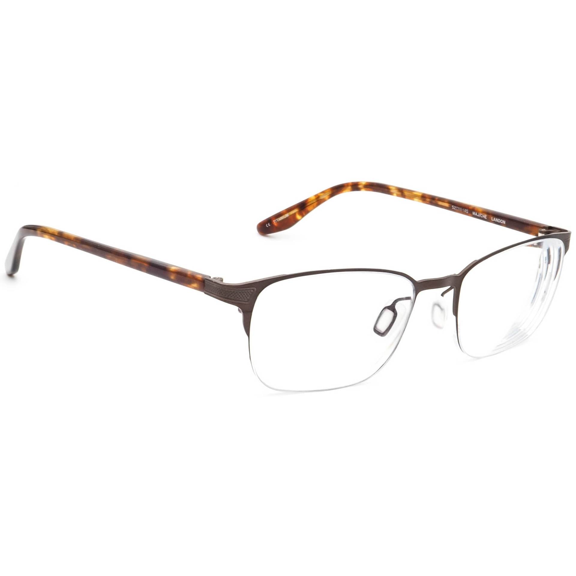 Barton Perreira Brille Landon Titanium Braun/Schildkröte Halbrand 52[]18 145 von AfsharOptics