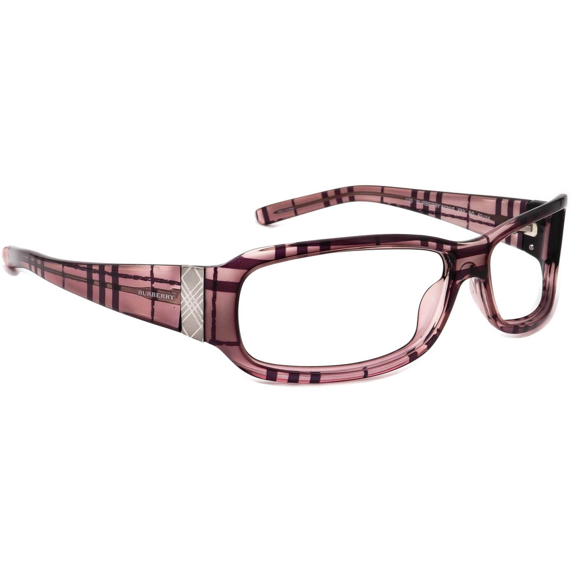 Burberry Damen Sonnenbrillengestell Nur 8439/S F6Y Bd Lila Kariert Wrap 60 Mm von AfsharOptics