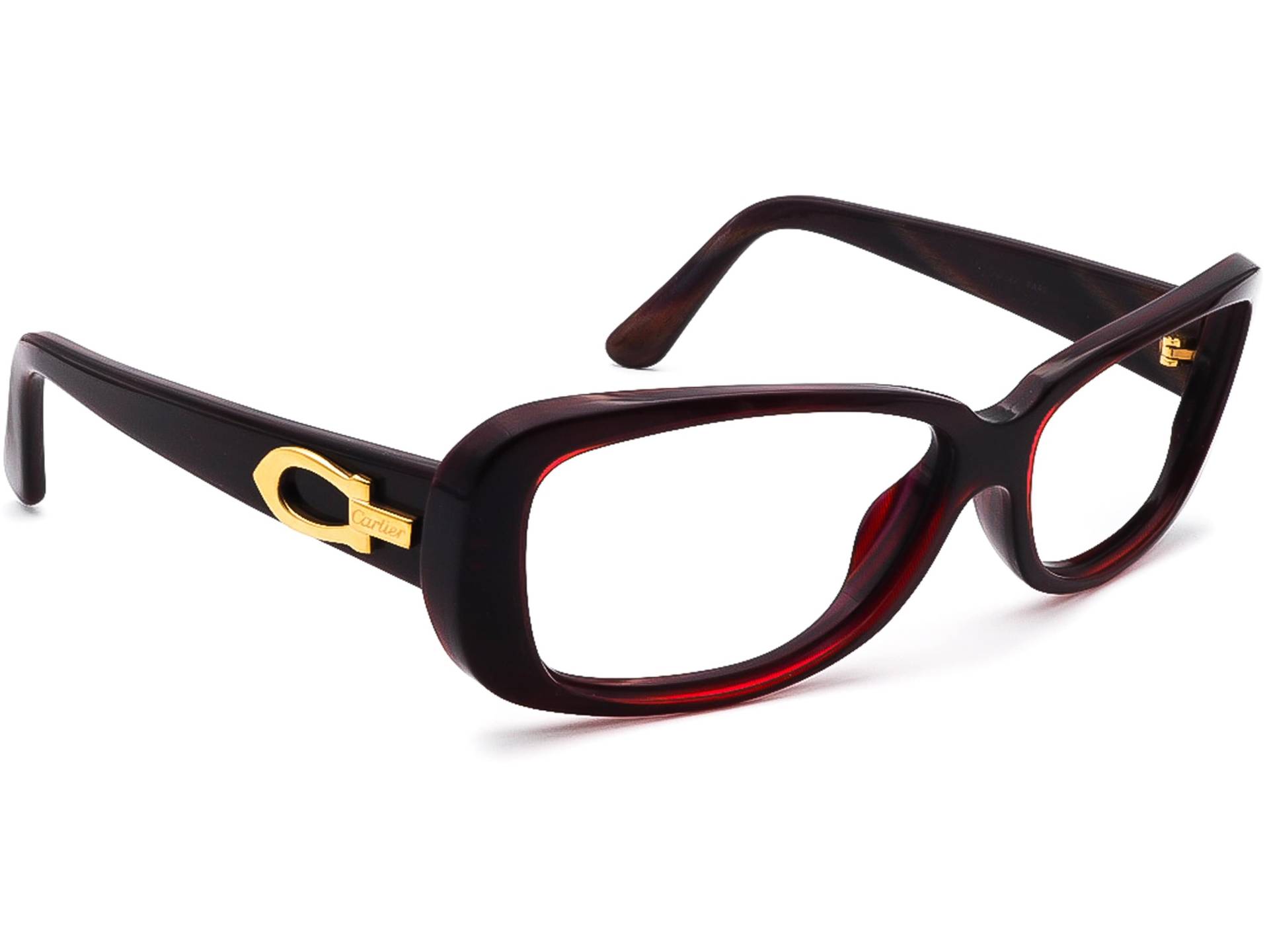 Cartier Damen Sonnenbrille Frame Nur 3658387 Burgund Frankreich 58[]18 135 von AfsharOptics