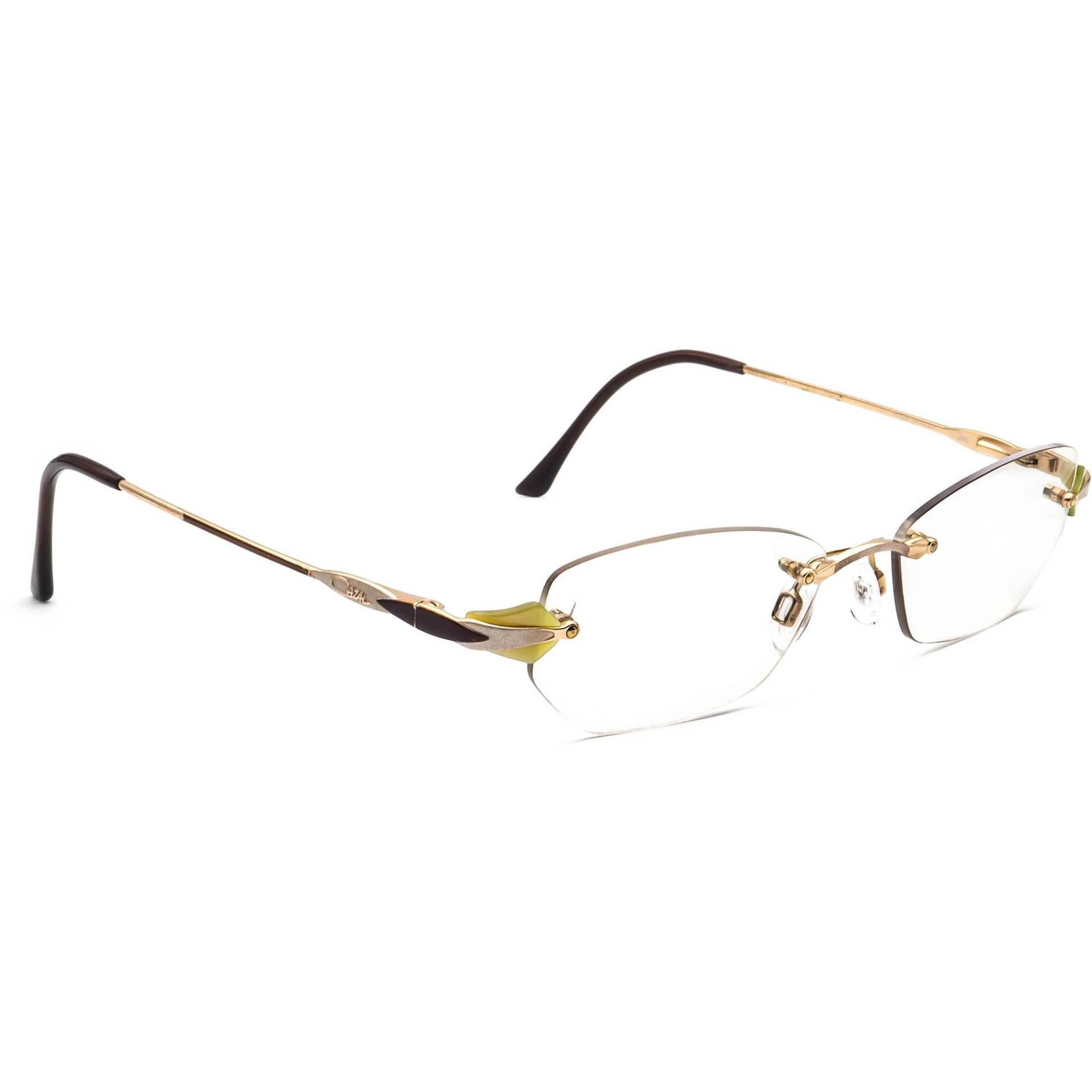 Cazal Brille Mod.462 Col. 390 Gold/Braun Randloses Metall Germany 52[]15 135 von AfsharOptics