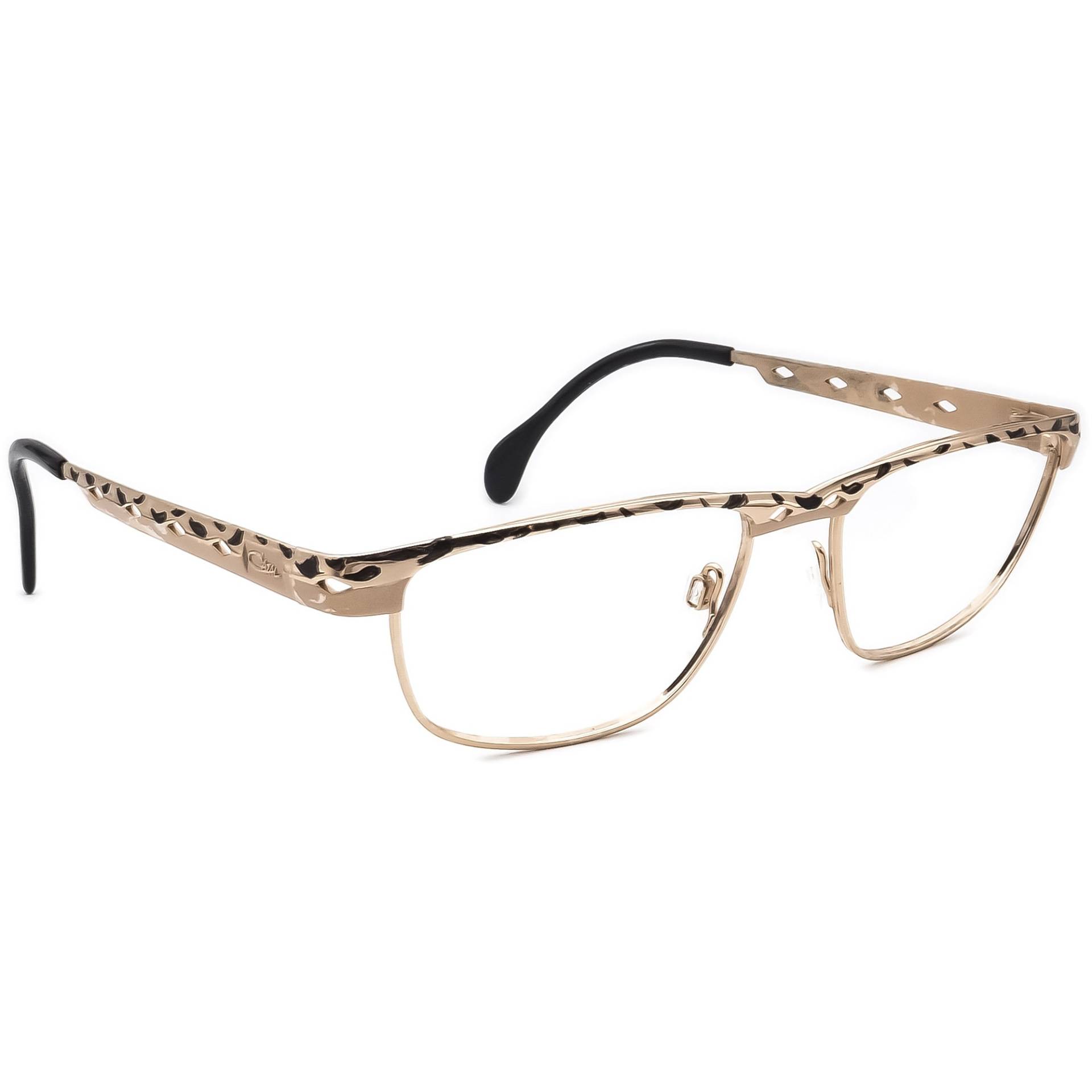 Cazal Brillemod 985 Col. 728 Gold Mit Schwarzem B-Form Metallrahmen 54[]19 135 von AfsharOptics