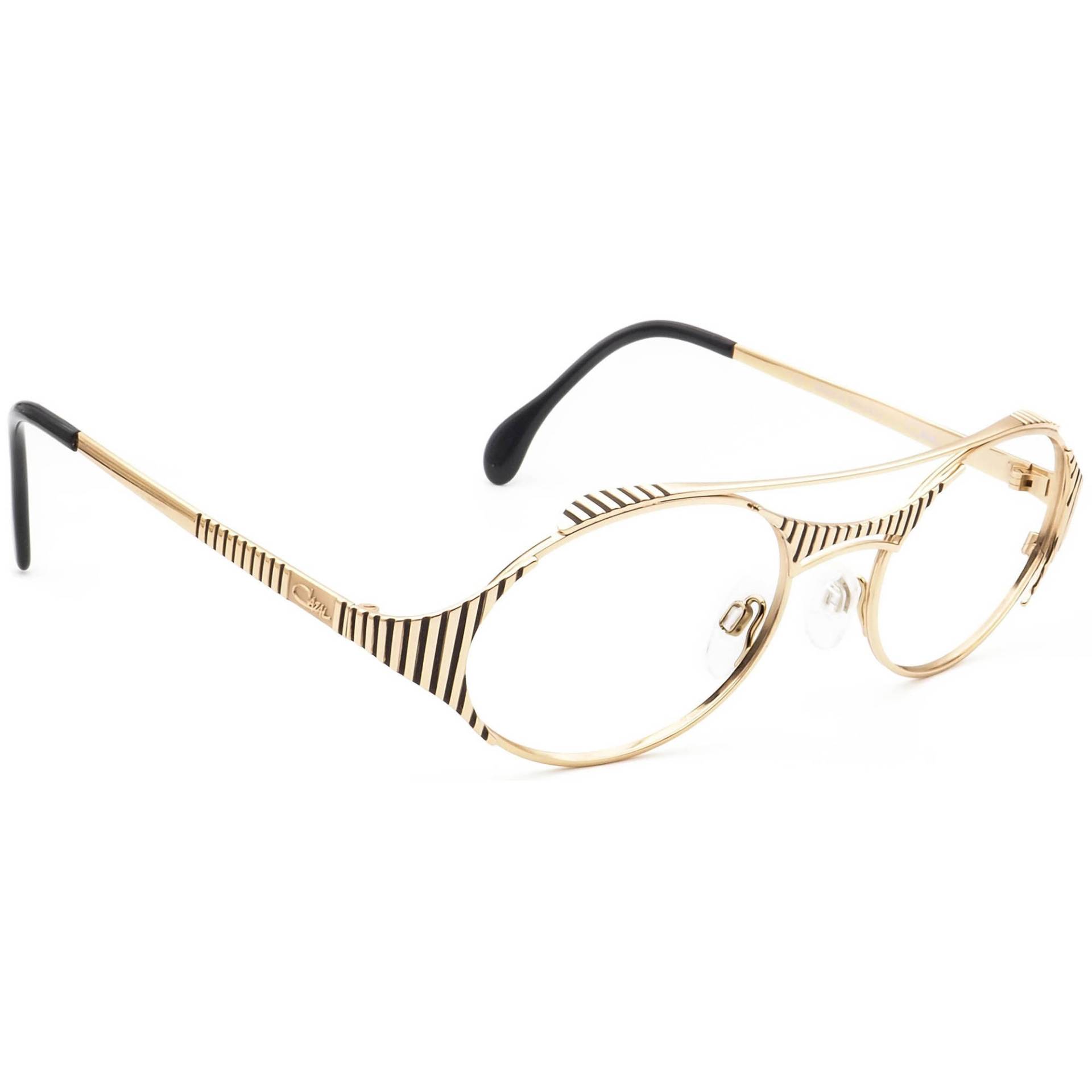 Cazal Vintage Brille Mod 978 Rare Gold&black Oval Germany 52[]20 135 von AfsharOptics