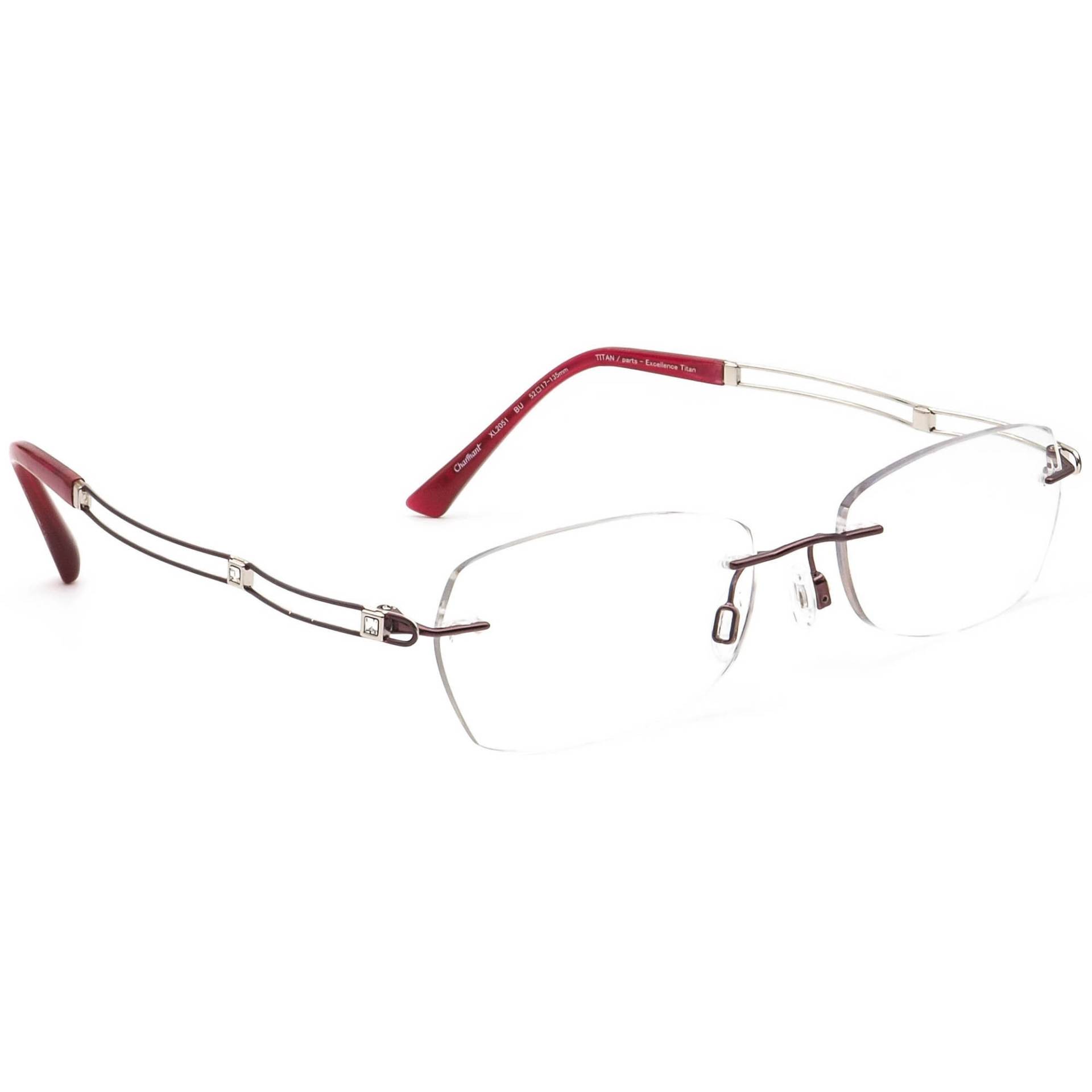 Charmant Brille Xl2051 Bu Lineart Titan Burgund Randlos Japan 52[]17 135 von AfsharOptics